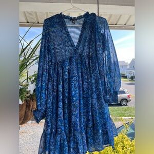 Aqua size medium beautiful color and pattern Bloomingdale’s